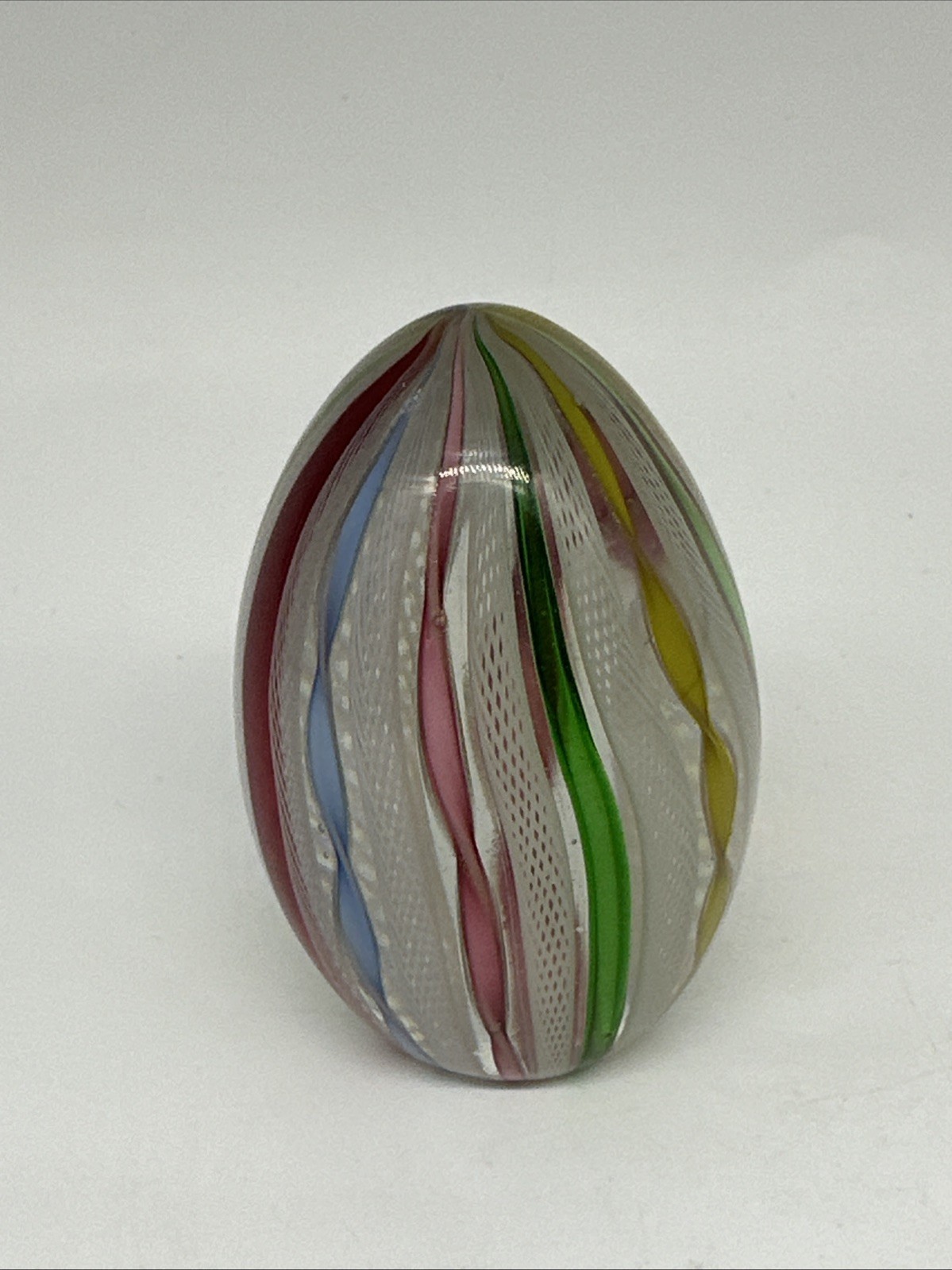 Fratelle Toso Vintage Murano Latticino Paperweight