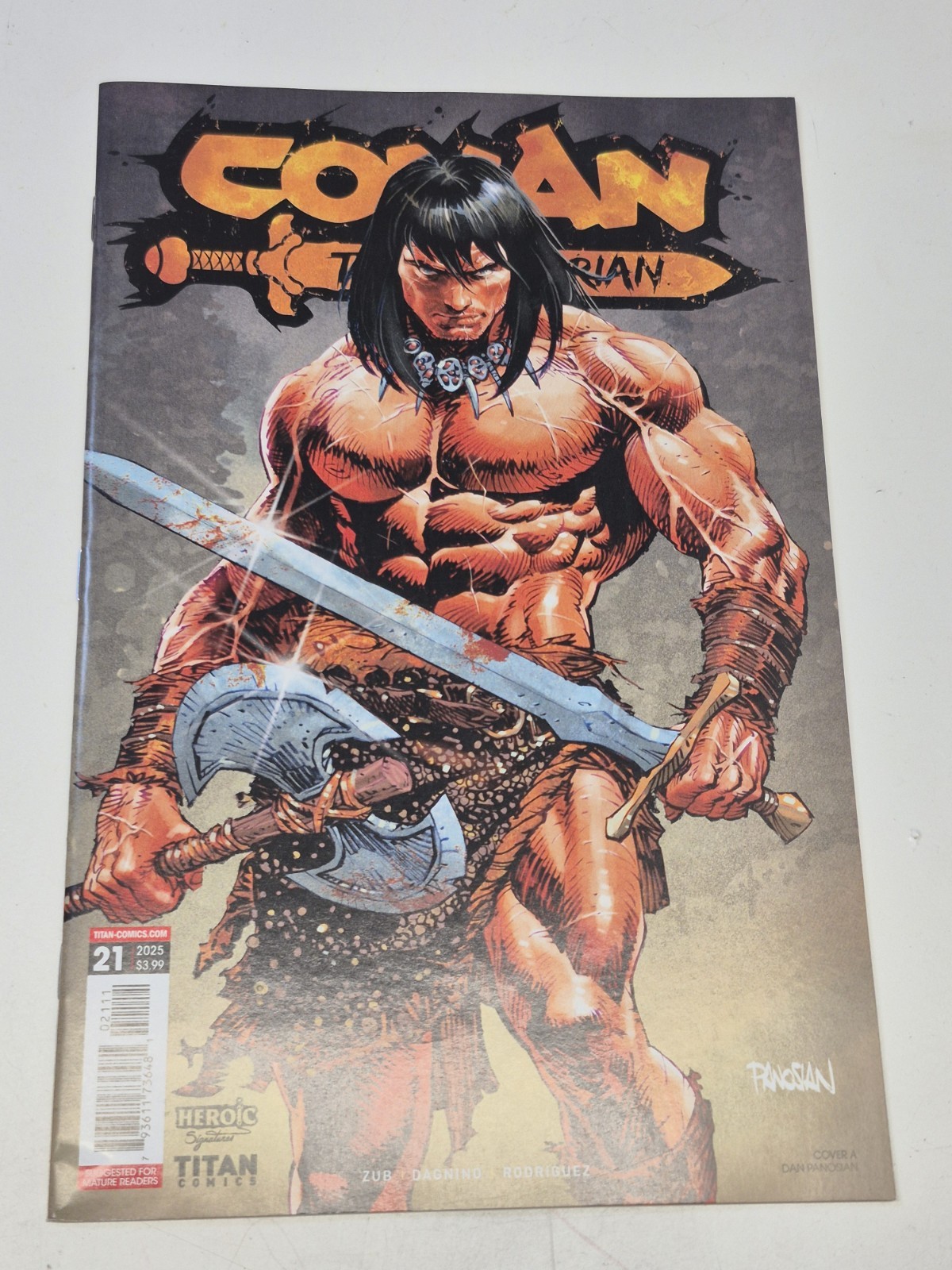 Conan the Barbarian #21 Dan Panosian Variant Titan Comics 2025 Jim Zub 