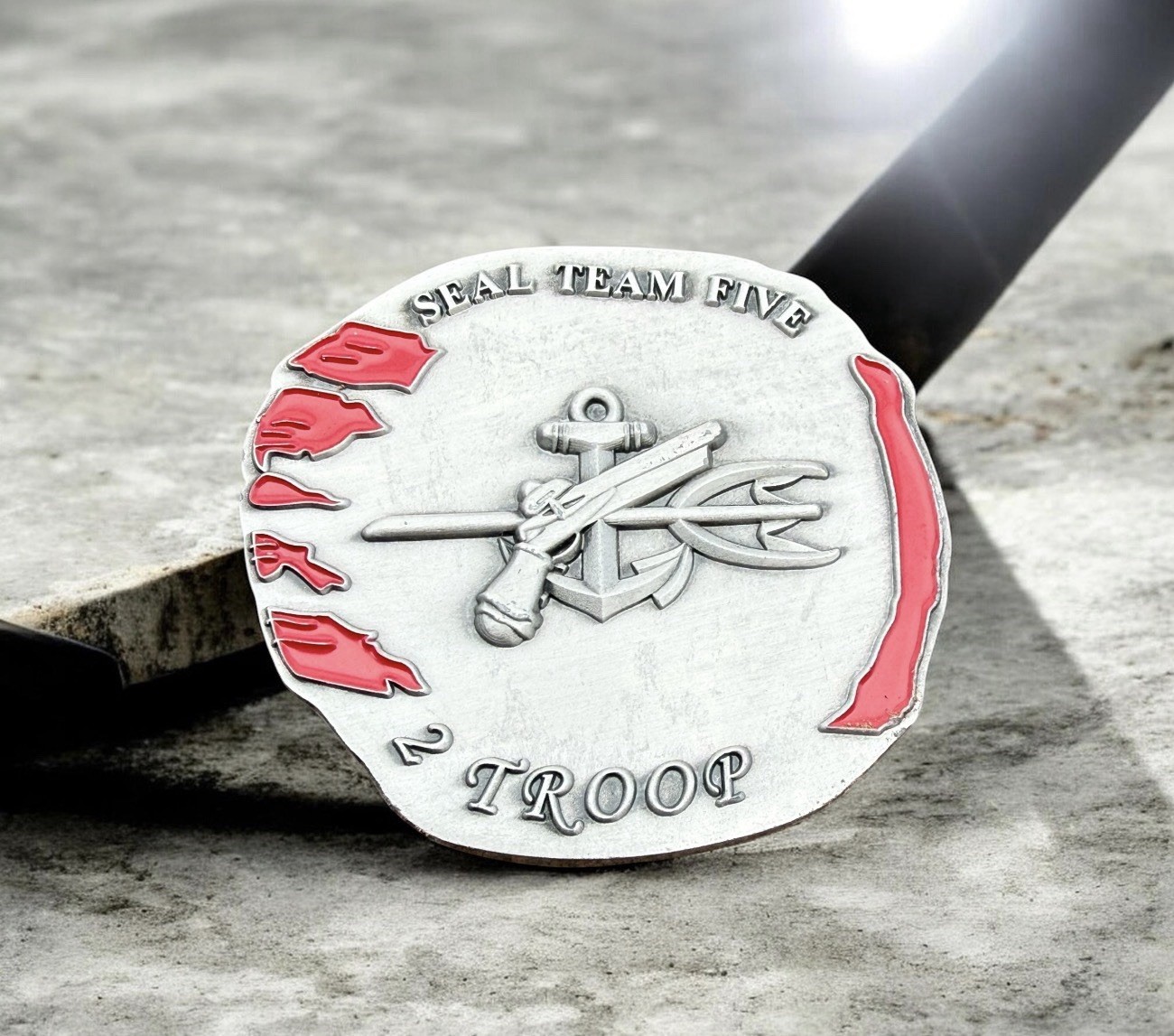 Awesome NSW Navy Seal Team Five Deployment Troop 07-09 Challenge Coin ST5