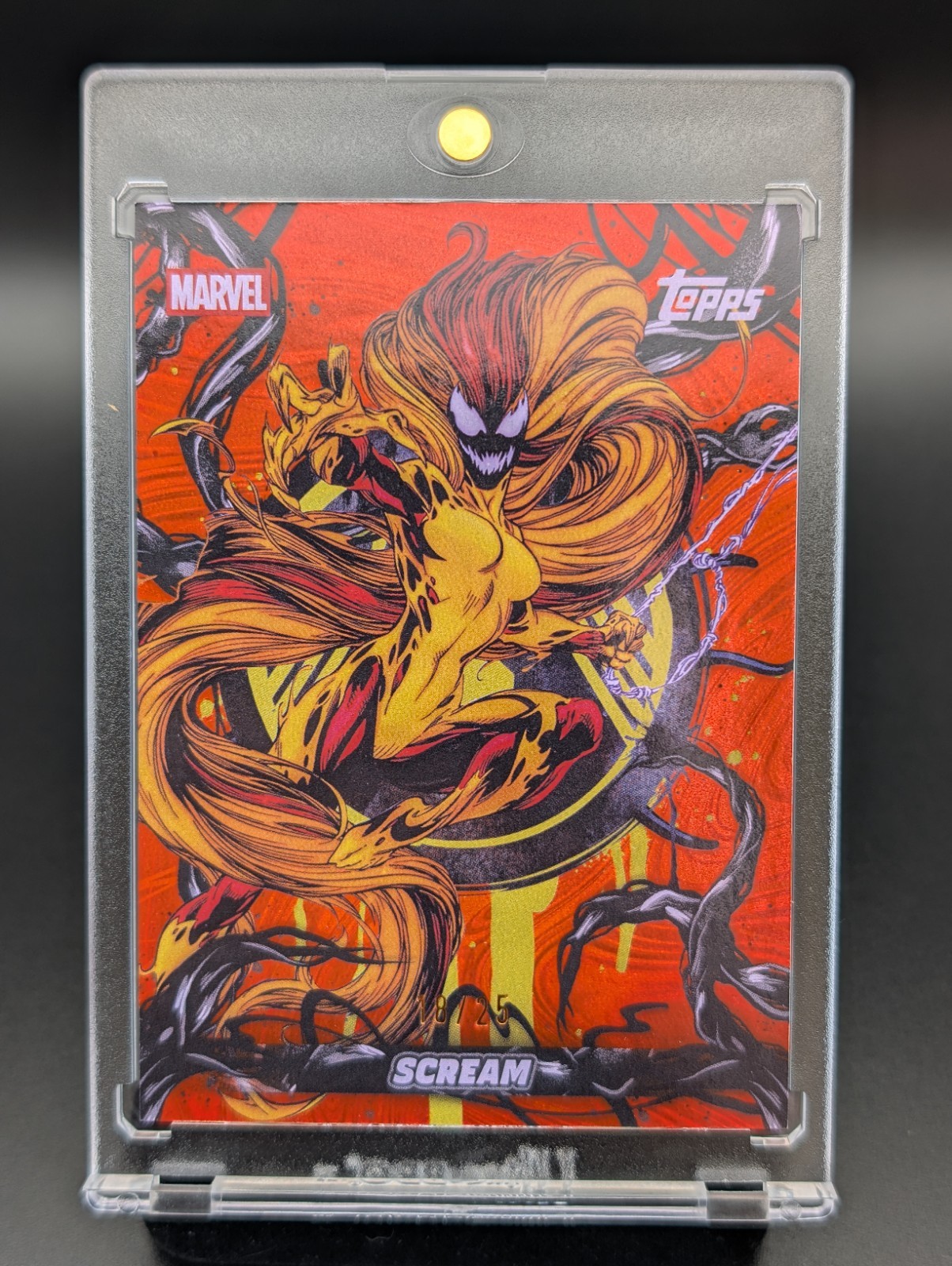 Topps Marvel Mint 2026 #MS-9 Scream Mass Symbiote Takeover Orange Foil /25