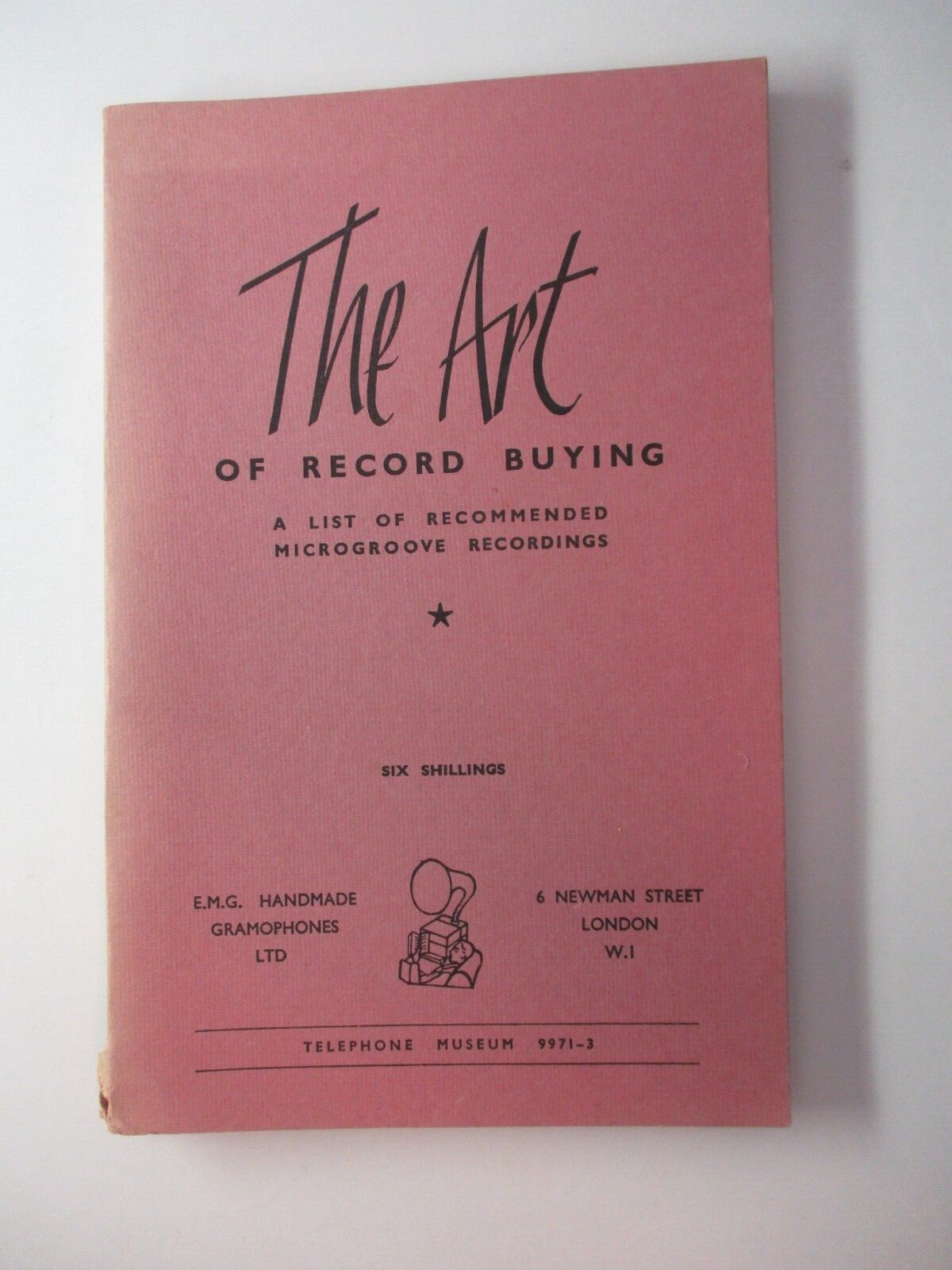 EMG UK October 1957 Art Record Buying Book Recommended Microgroove Catalog Vtg