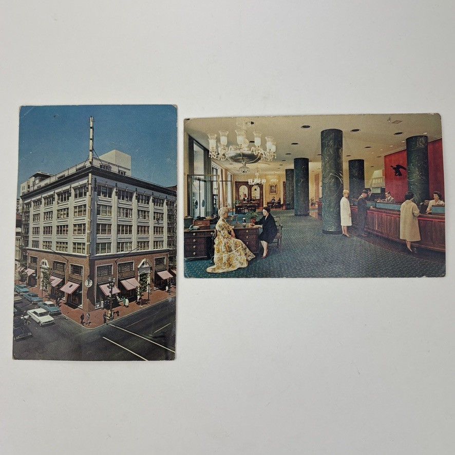 Vintage Postcards Portland Oregon Franklin Building Mid-Century Street Interior Vintage Postcards Portland Oregon Franklin Building Mid-Century Street Interior