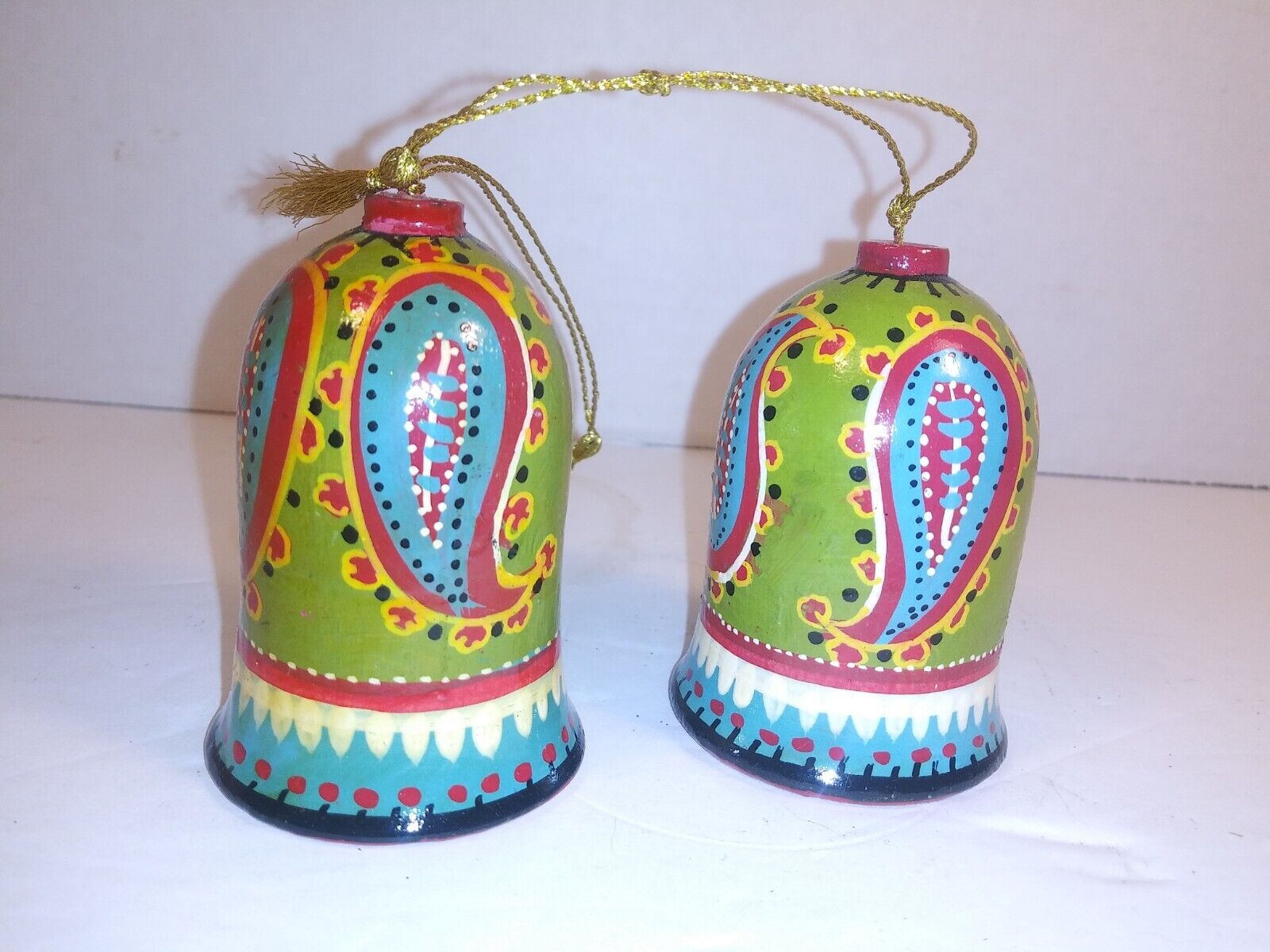 Henna Treasure Bell Multi-Color Christmas Ornaments
