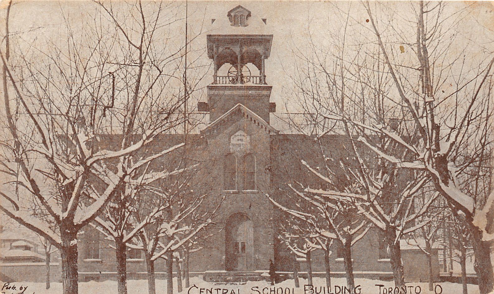 E78/ Toronto Ohio Postcard Jefferson County c1910 Central School Building