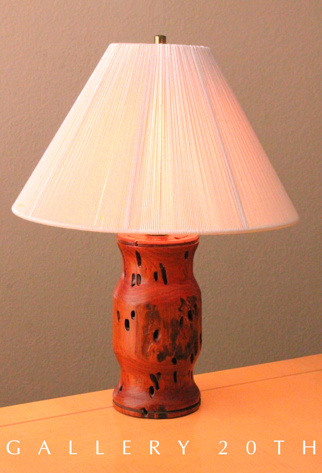 FABULOUS CUSTOM WORMWOOD MCM LAMP RAYMOR DESK ATOMIC VTG 50S  MID CENTURY