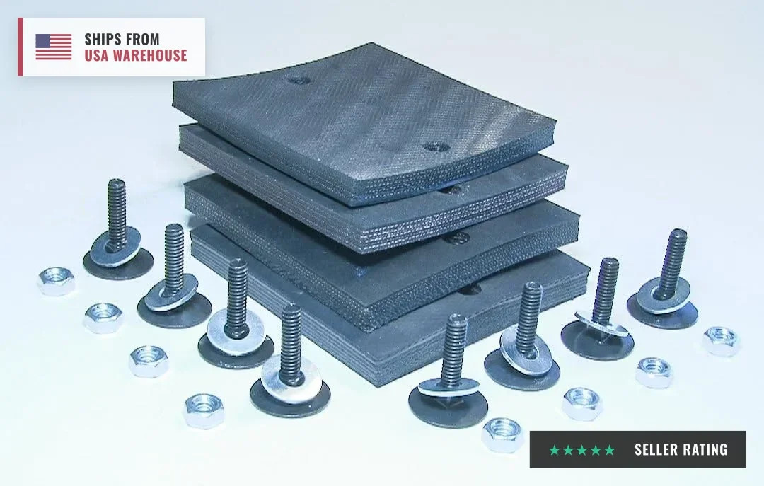 Ultra Heavy Duty Rubber Lift Arm Pads - Fits 2-Post Auto Lifts CL9 CL10 - Set of