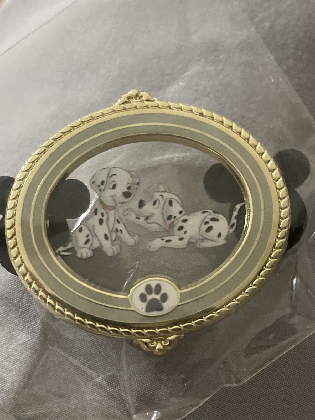 HKDL Disney Pin Carnival 2023 101 Dalmatian Puppies Oval Framed Pin LE 600