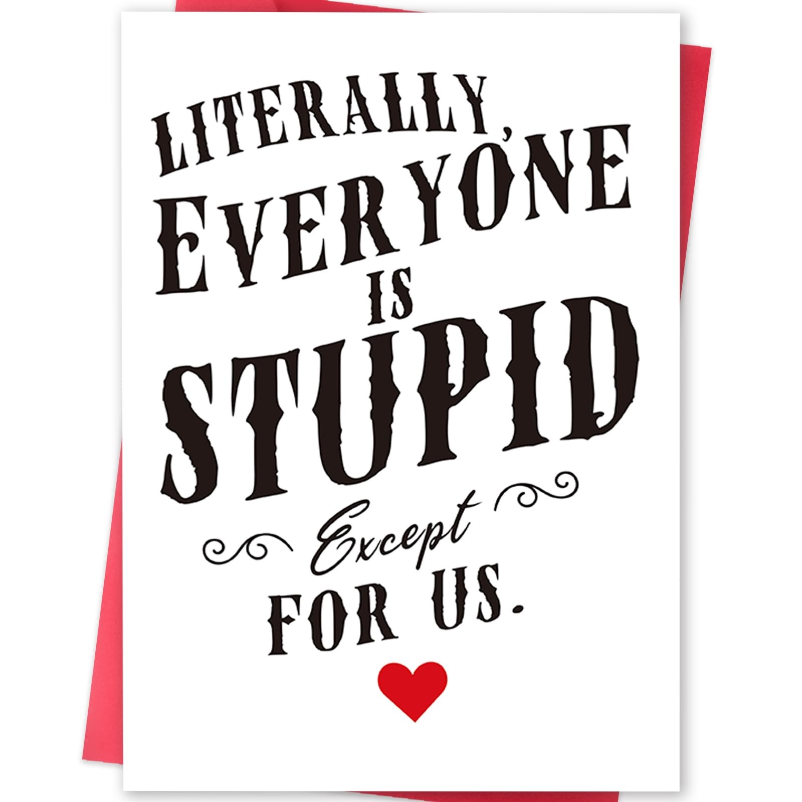 Funny Valentine\'s Day Card Gift for Him Her Women Men