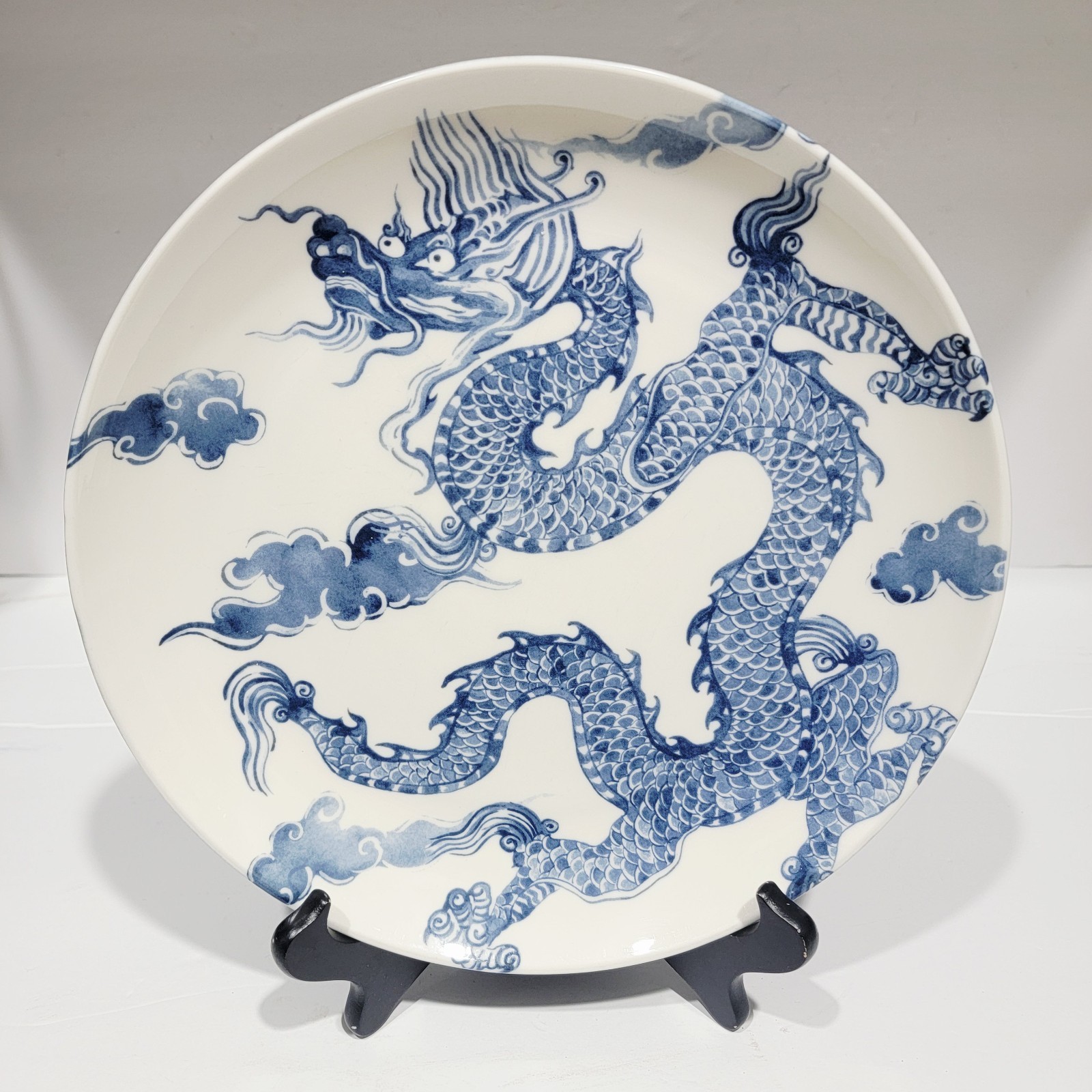 3 Williams Sonoma Korean Table Blue & White Dragon 11\