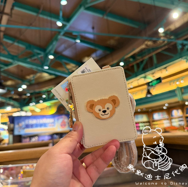 Genuine Shanghai Disney Duffy Cute Card Holder Coin Purse With Lanyard New