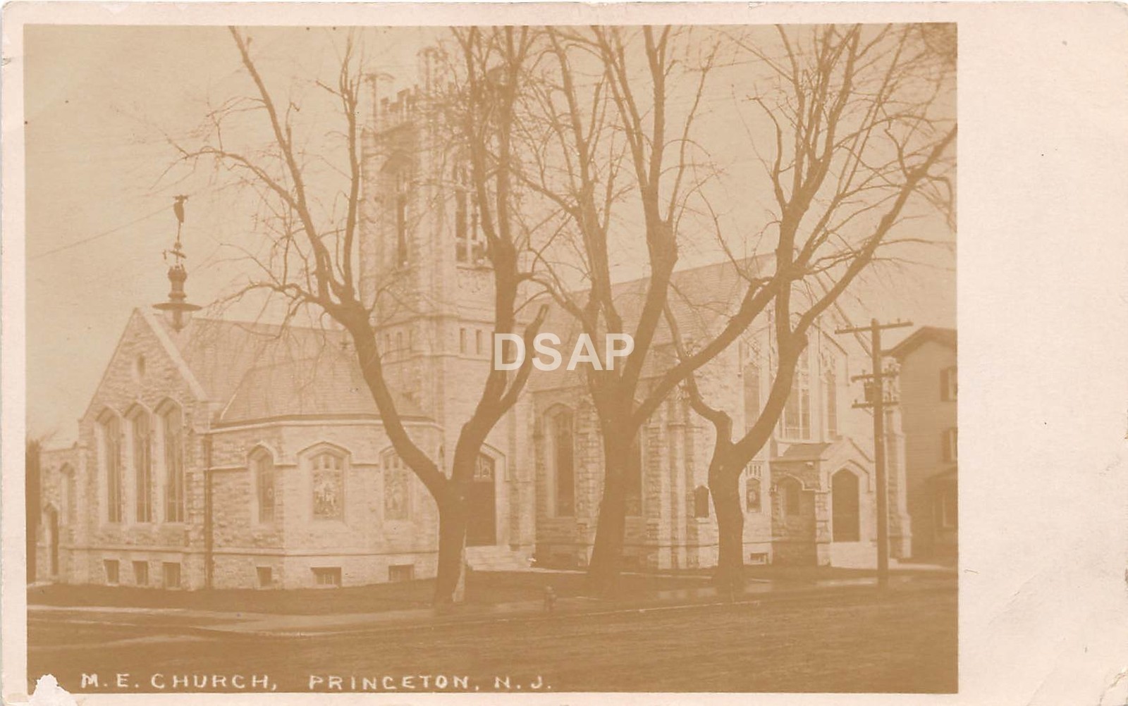 B53/ Princeton New Jersey NJ Real Photo RPPC Postcard c1910 M.E. Church B53/ Princeton New Jersey NJ Real Photo RPPC Postcard c1910 M.E. Church