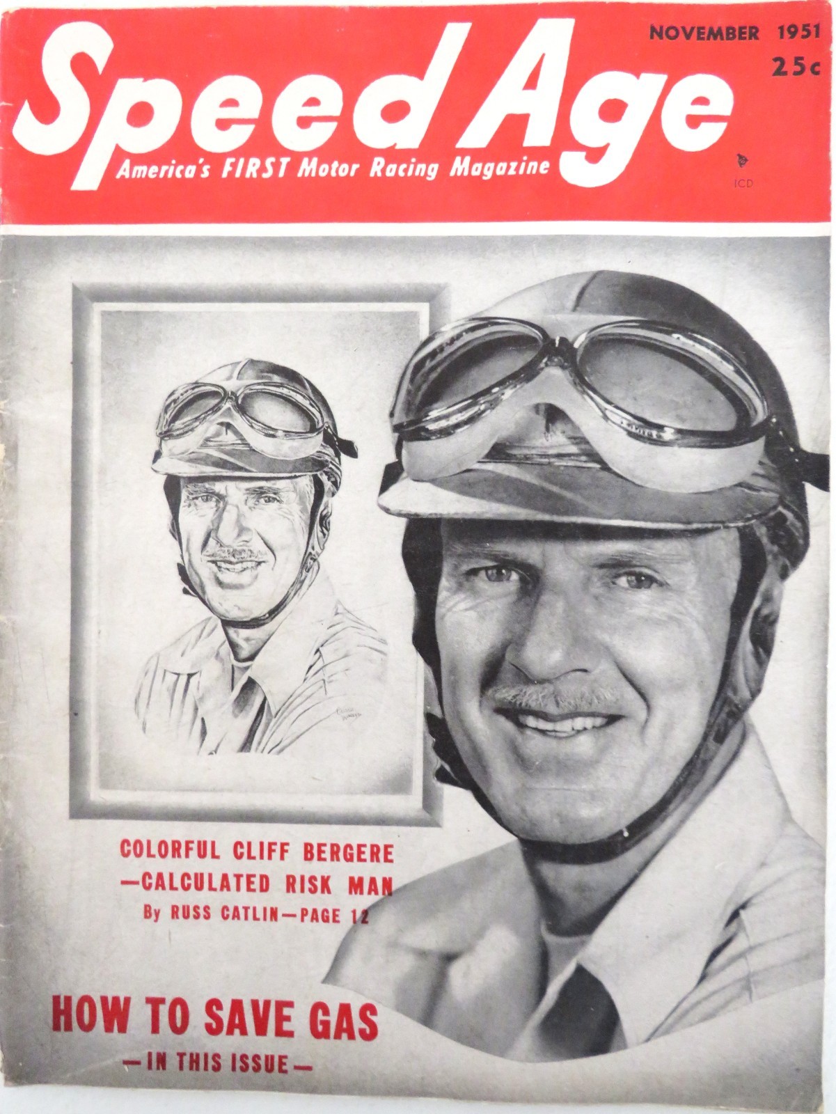 Vintage Speed Age Racing Magazine ~ November 1951 ~ Great Old Ads & Articles