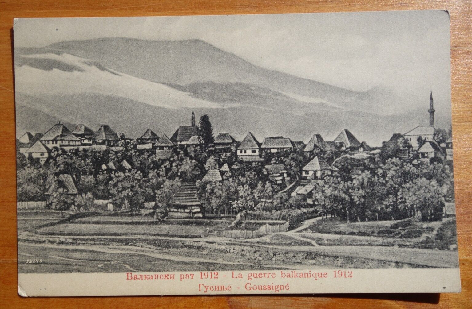 Balkan War 1912: Goussigne, Montenegro postcard