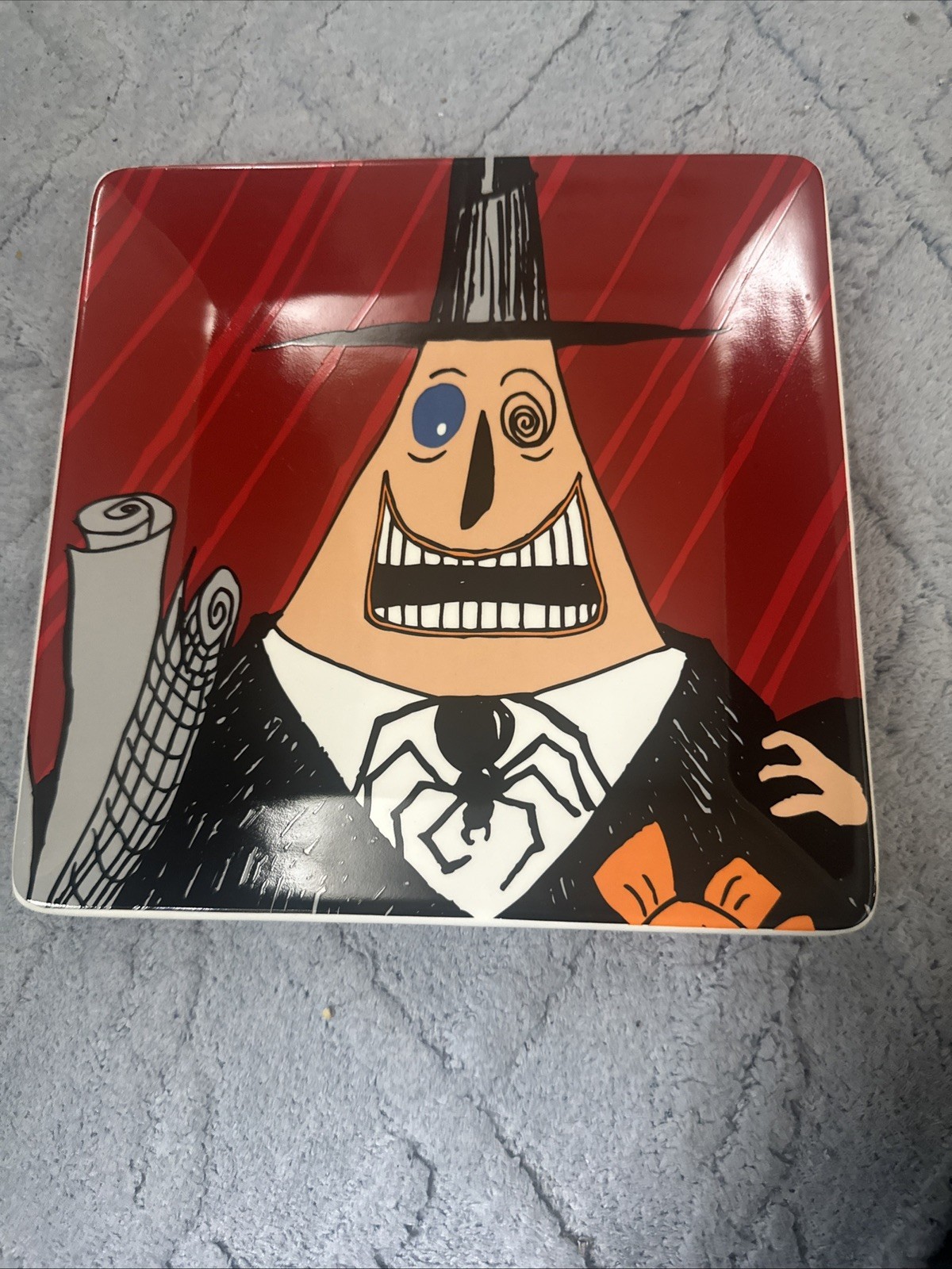 Nightmare Before Christmas Mayor Sq Plate Disney Direct Overland Park KS66214