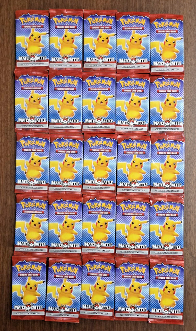 2022 Pokemon TCG McDonald's Happy Meal Match Battle 4 card pack - 25 pack lot