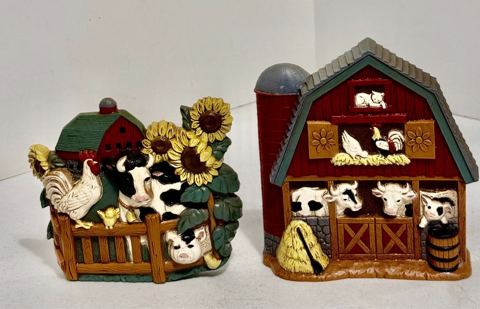 1997 Home Interiors Farm Barn Animals Sunflowers Wall Hanging Art Decor 1997 Home Interiors Farm Barn Animals Sunflowers Wall Hanging Art Decor
