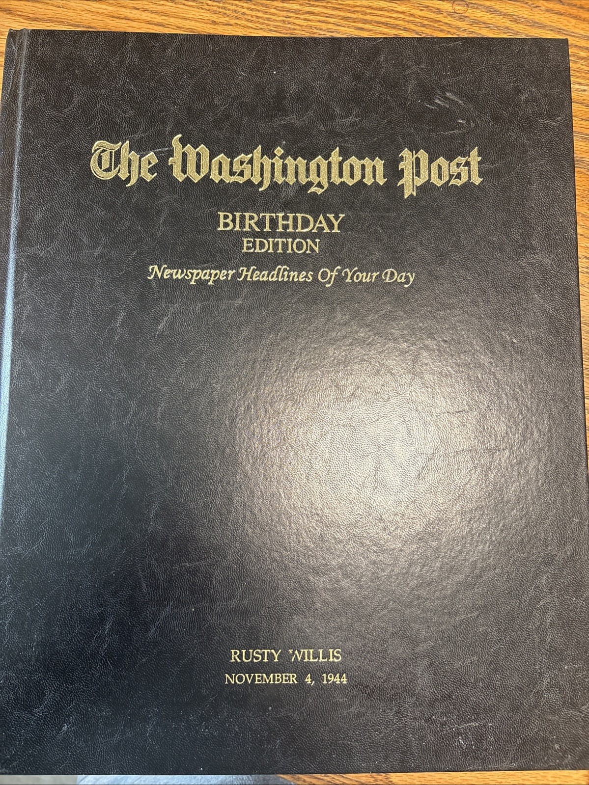 The Washington Post Birthday Edition November 4 1944 Used Excellent Condition
