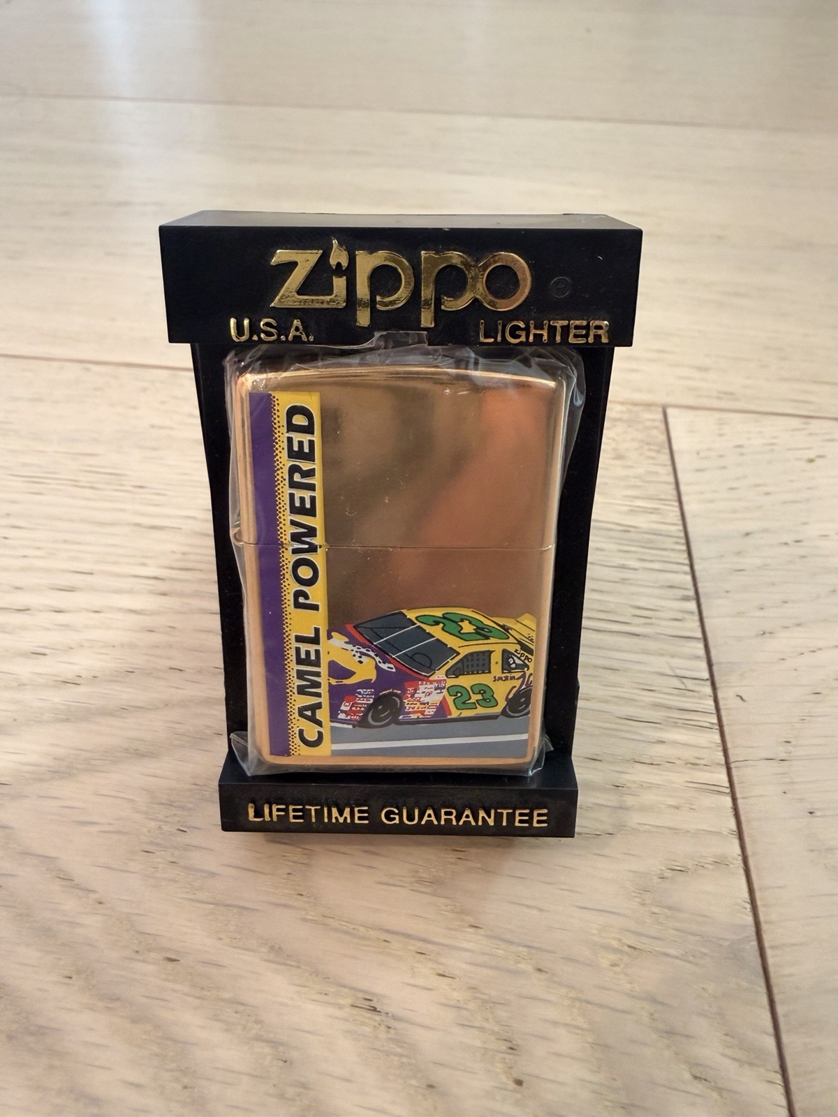 Zippo Joe Camel Race Car Cigarette Lighter Vintage Camel Powered