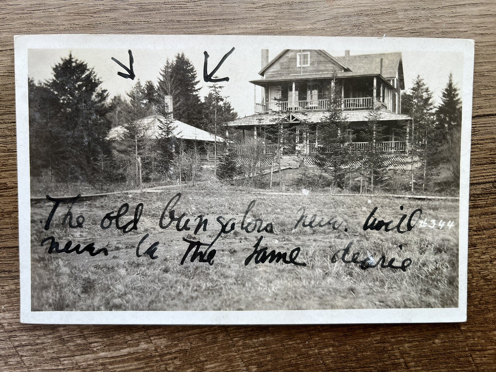 1908 Old Bungalow, Lowville, Lewis Co NY Posted Antique Real Photo Postcard RPPC