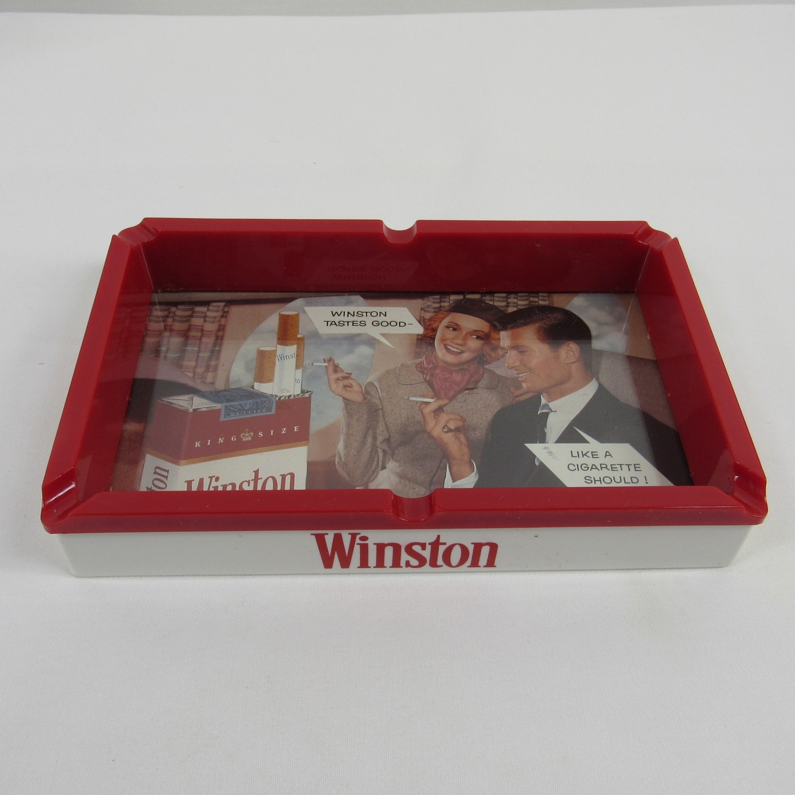 Winston Pool Table Ashtray Tobacciana Taste Good Like A Cigarette Should 