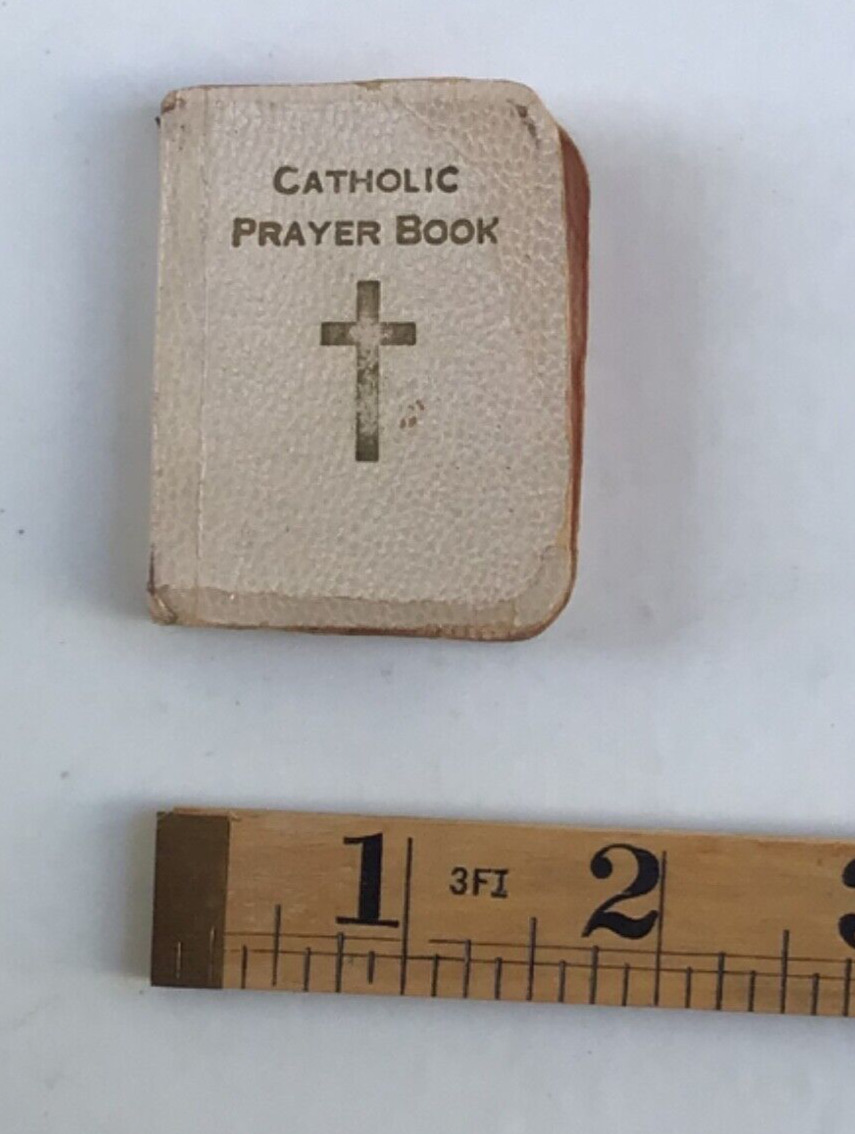 Antique Miniature Catholic Prayer Book