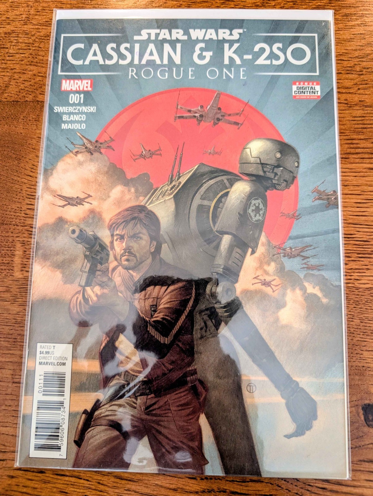 STAR WARS ROGUE ONE: CASSIAN & K-2SO #1 (Marvel 2017) Larraz RARE NM Comic
