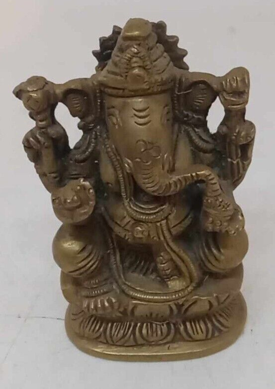Tibetan Buddhism Brass Ganesha Ganapati Ganesh Lord God Elephant Buddha Statue