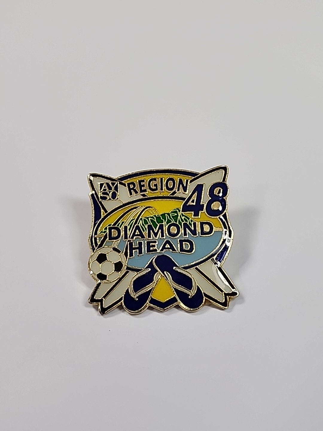 AYSO Region 48 Diamond Head Lapel Pin Hawaii American Youth Soccer Organization
