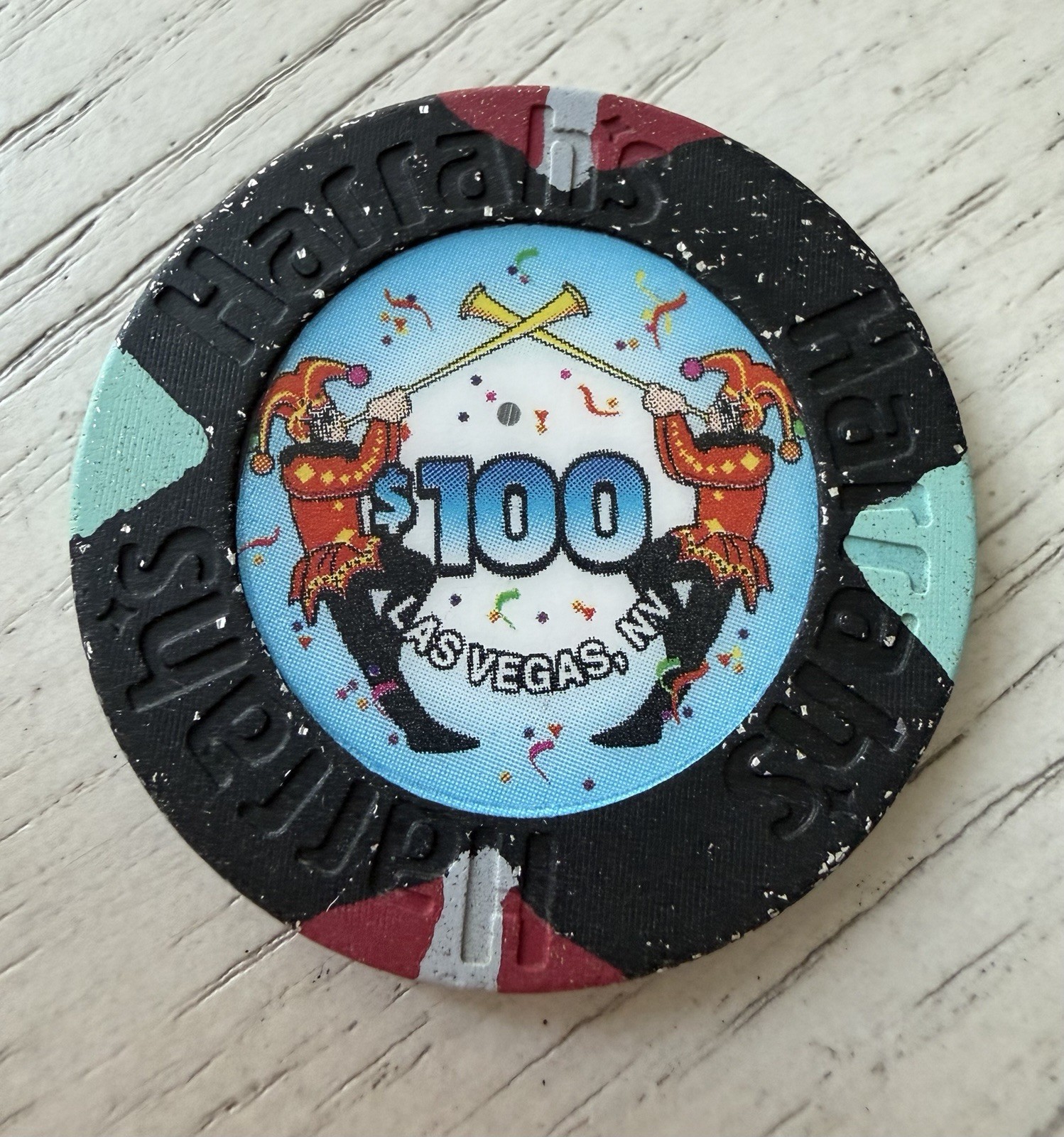 Harrah’s $100 Casino Chip Las Vegas Nevada 