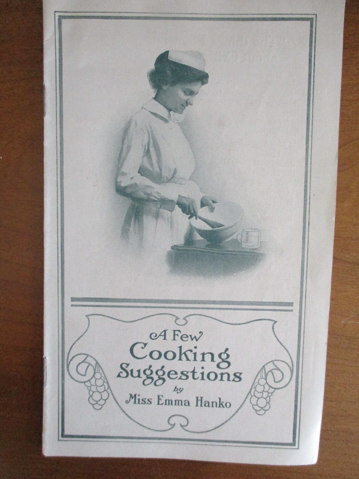 C1915 RARE CRISCO ADV FEW COOKING SUGGESTIONS BY MISS EMMA HANKO PRATT INSTITUTE