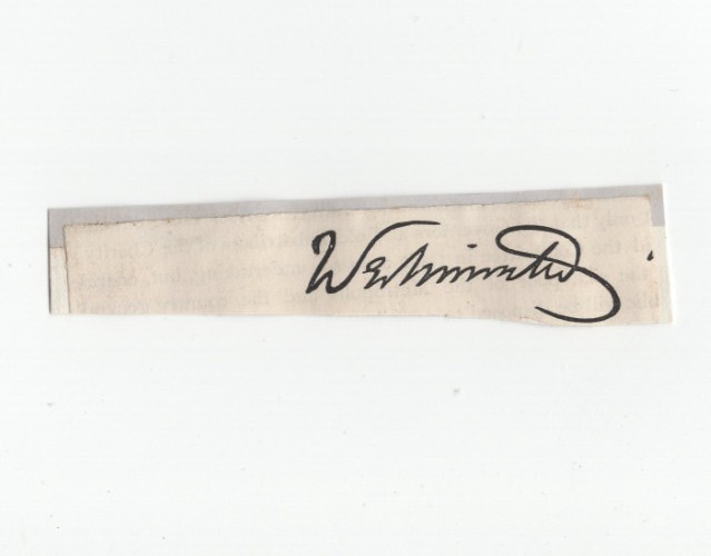 Hugh Grosvenor (1825-1899) 1st Duke Westminster Signed Clip / Autographed