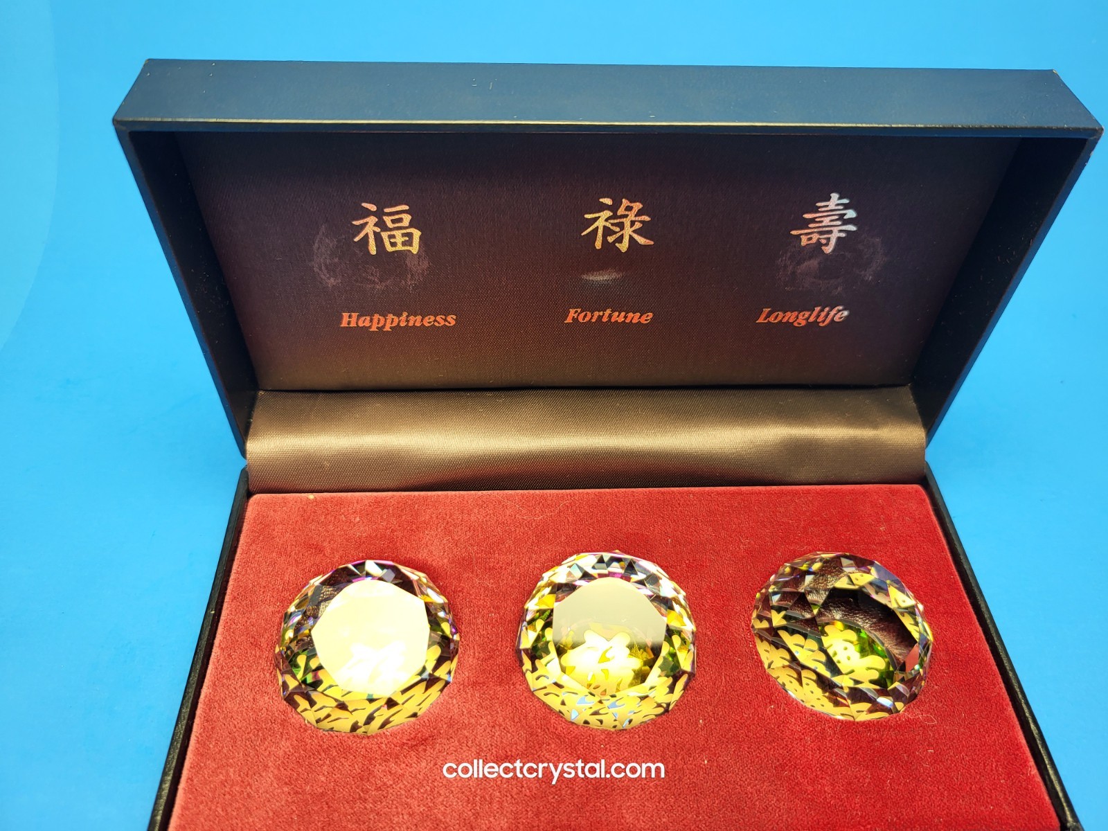 Swarovski Chinese Good Fortune Paperweights # BSC2002 Swarovski Chinese Good Fortune Paperweights # BSC2002