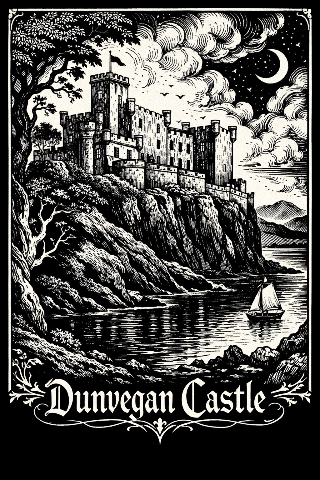 ✨ Dunvegan Castle Poster - 24x36” 🏰 Premium Matte Paper 200gsm