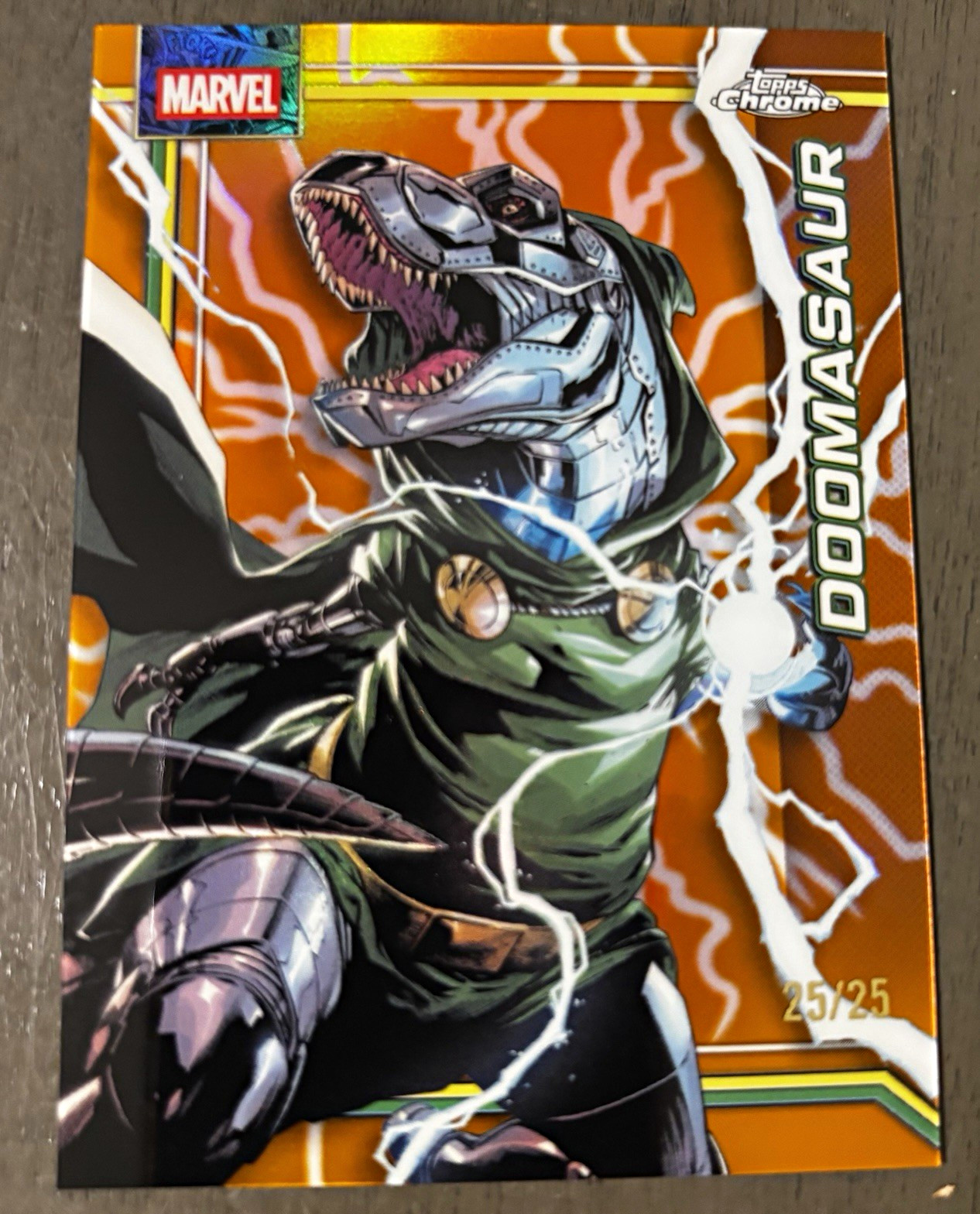 2026 Topps Chrome Marvel Doomasaur Victor Von Doom #031 25/25