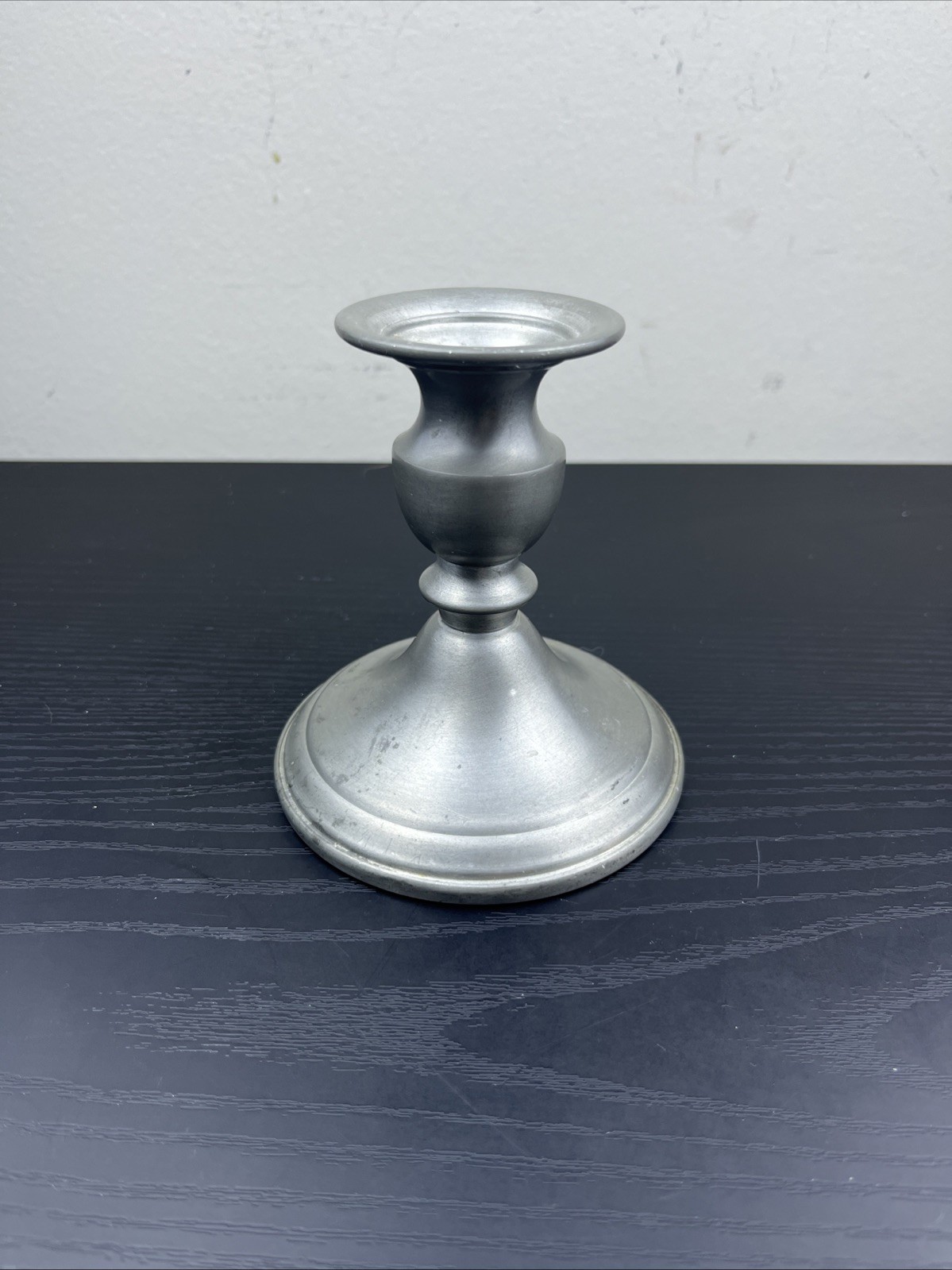 Vintage WEB Pewter Weighted Candlestick Holder 5\