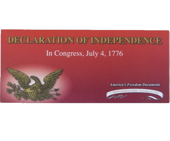 Copy of the Declaration of Independence