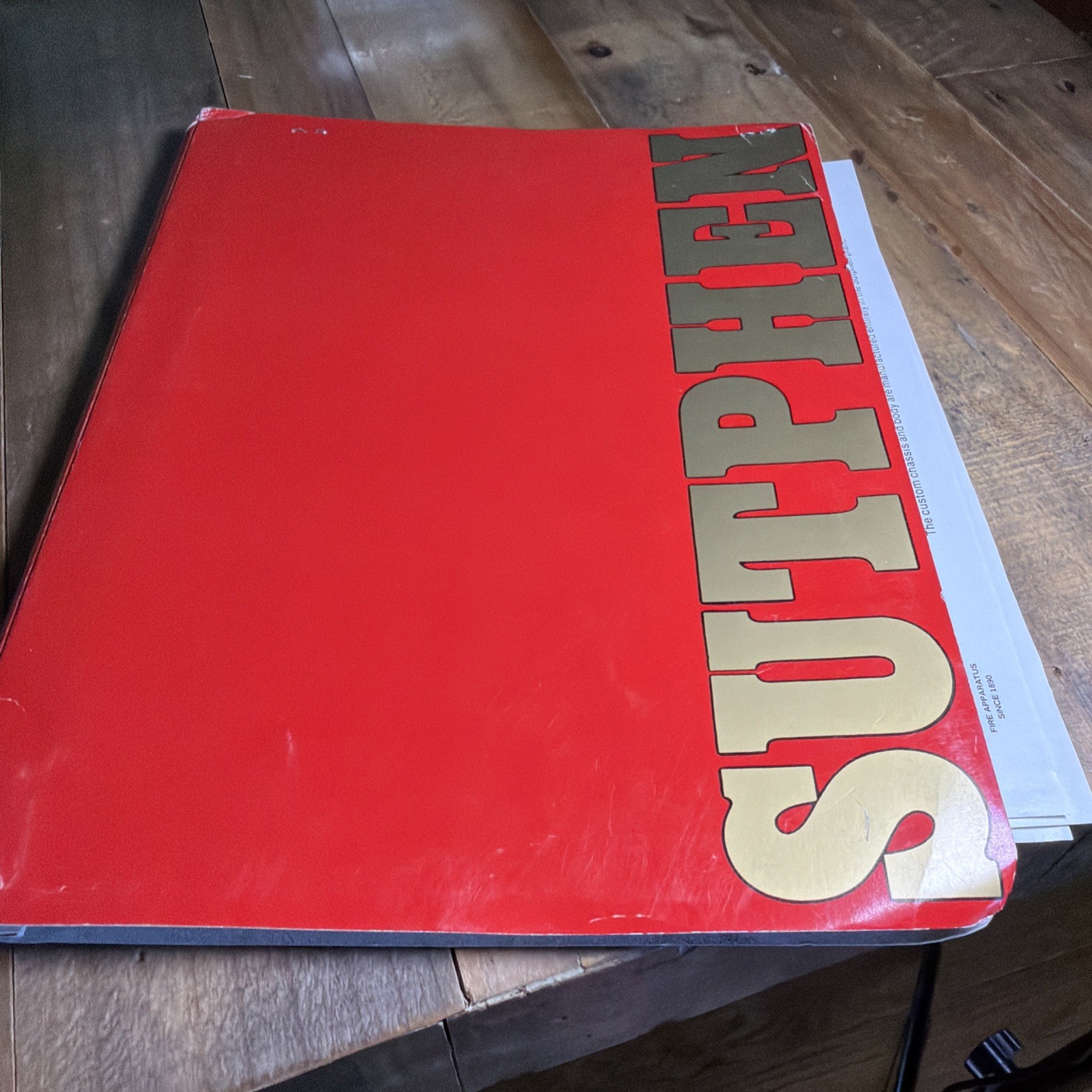 1983 Sutphen Fire Truck Proposal & Blueprints Archive Signed Denver Aurora CO