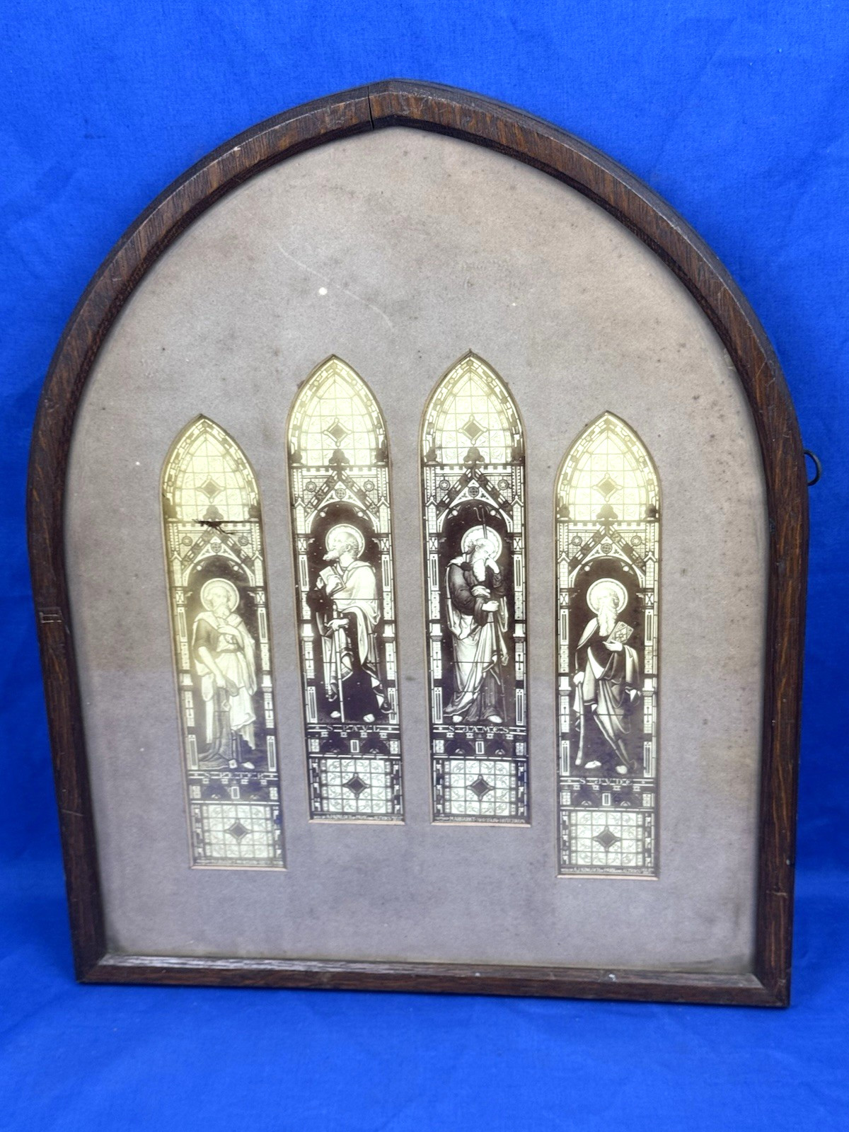 1887 Memorial Print, Gothic Arched Frame, Margaret Morison wife of A.J. Kinloch 1887 Memorial Print, Gothic Arched Frame, Margaret Morison wife of A.J. Kinloch