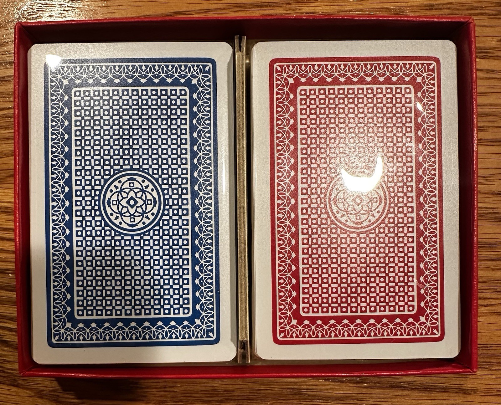 Vintage KEM Plastic Playing Cards “Club Red/Blue” Brand New/Sealed