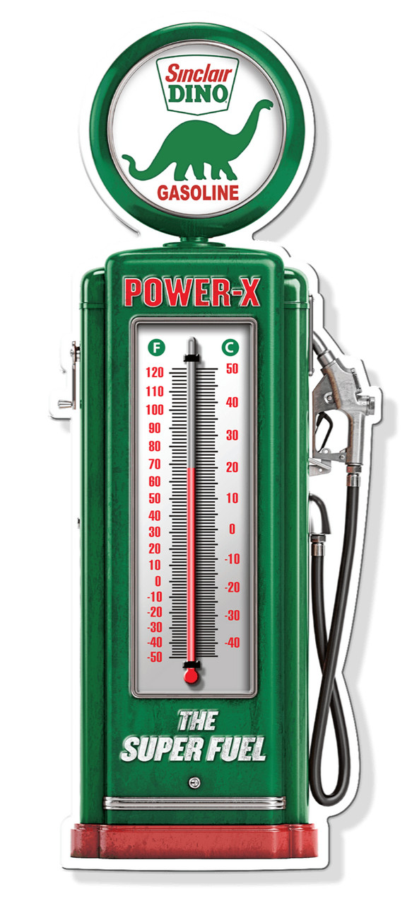 Sinclair Gasoline Thermometer Steel Embossed Garage Man Cave Decor 17.48\