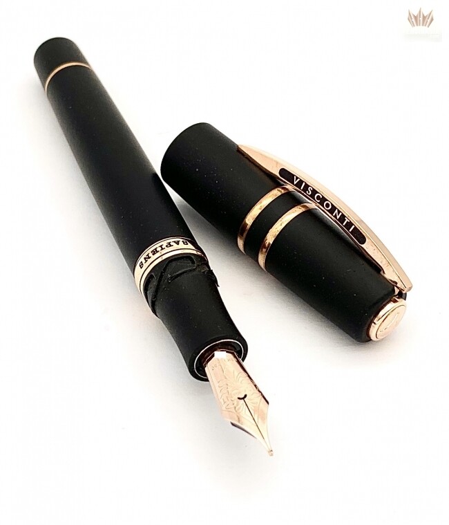 VISCONTI HOMO SAPIENS BRONZE OVERSIZE FOUNTAIN PEN WITH SOLID BRONZE TRIM SUPERB
