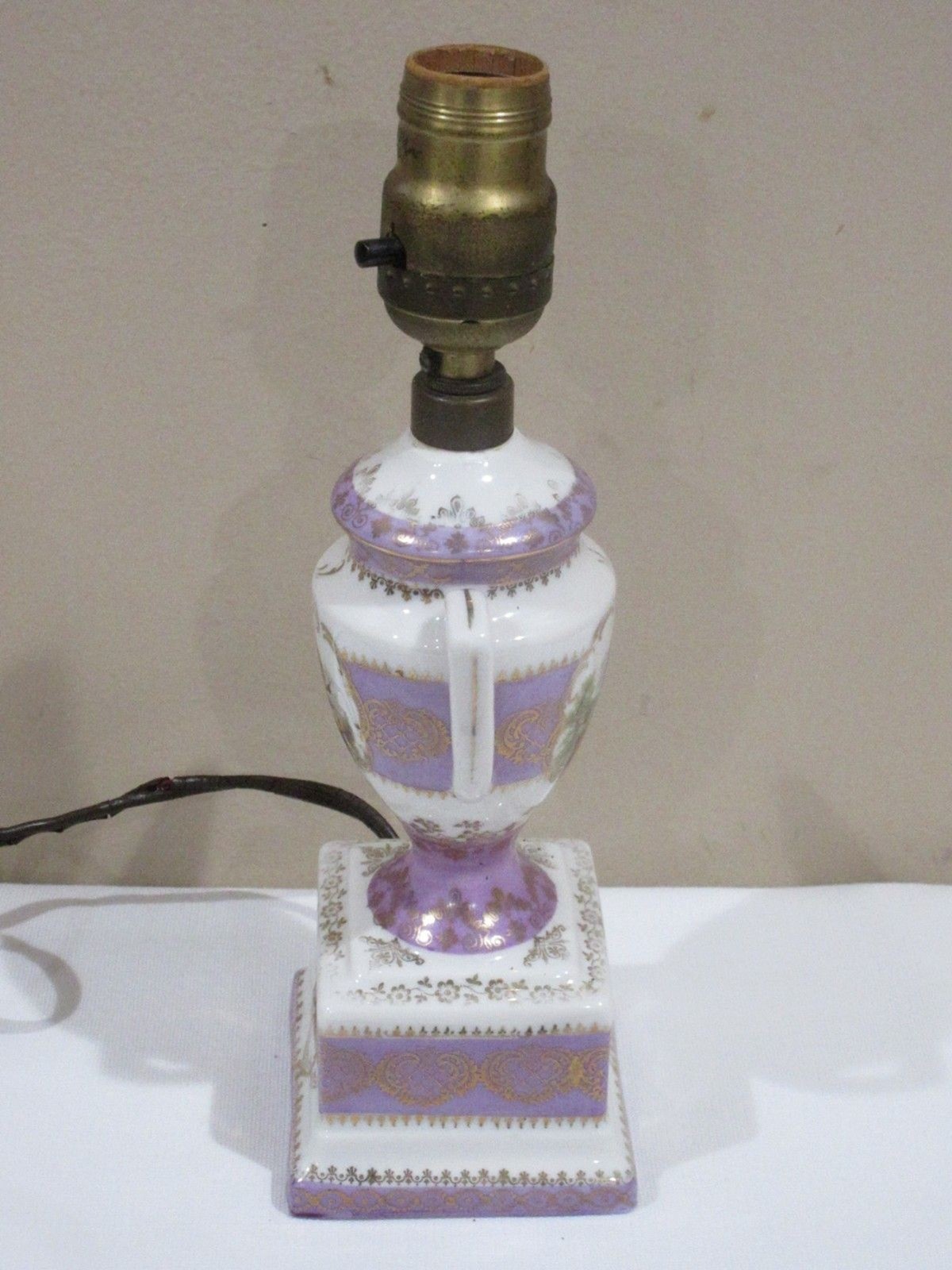 Antique Prov SXE ES German Gilded Lamp Antique Prov SXE ES German Gilded Lamp