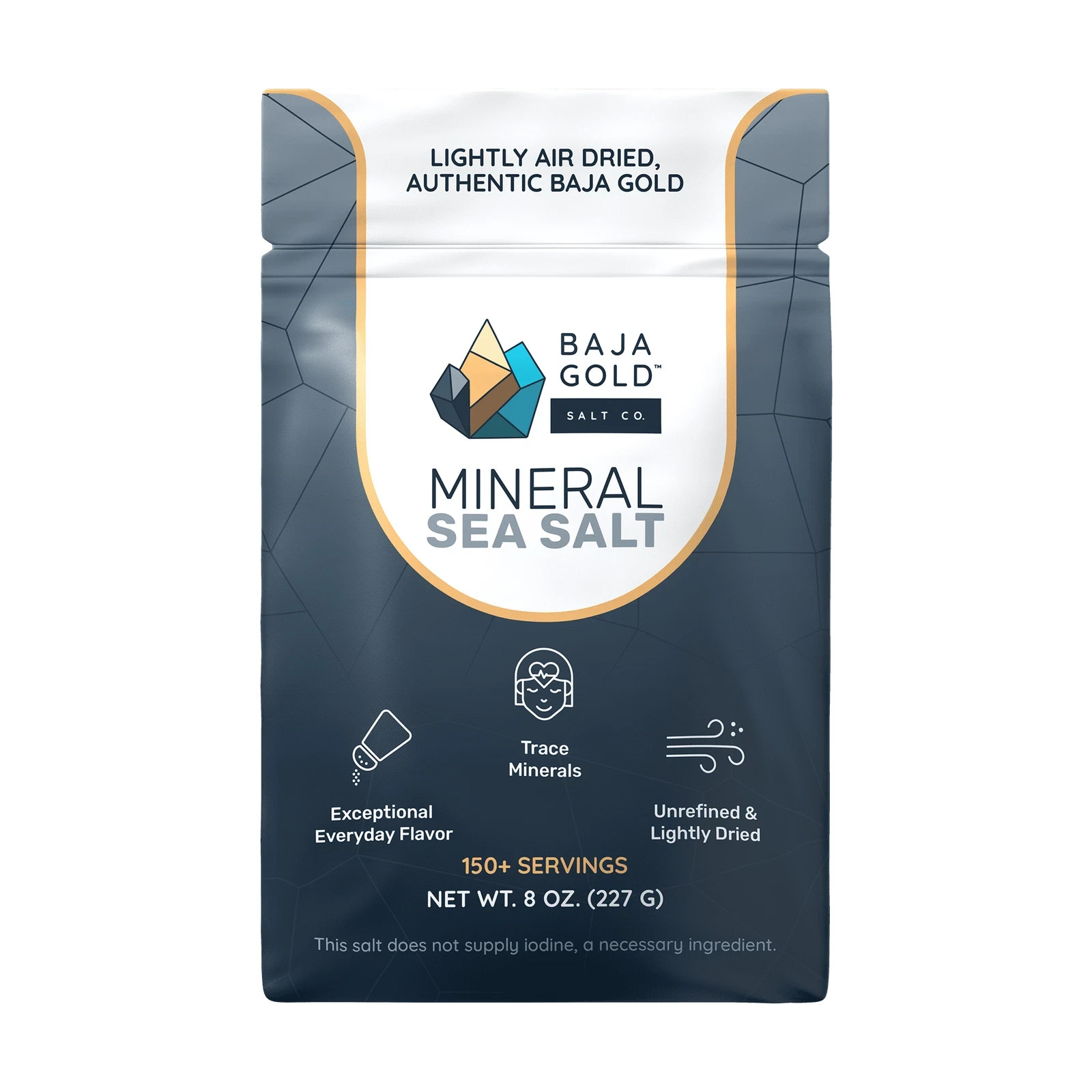 Baja Gold Mineral Sea Salt - 8 Oz. Resealable Bag ..