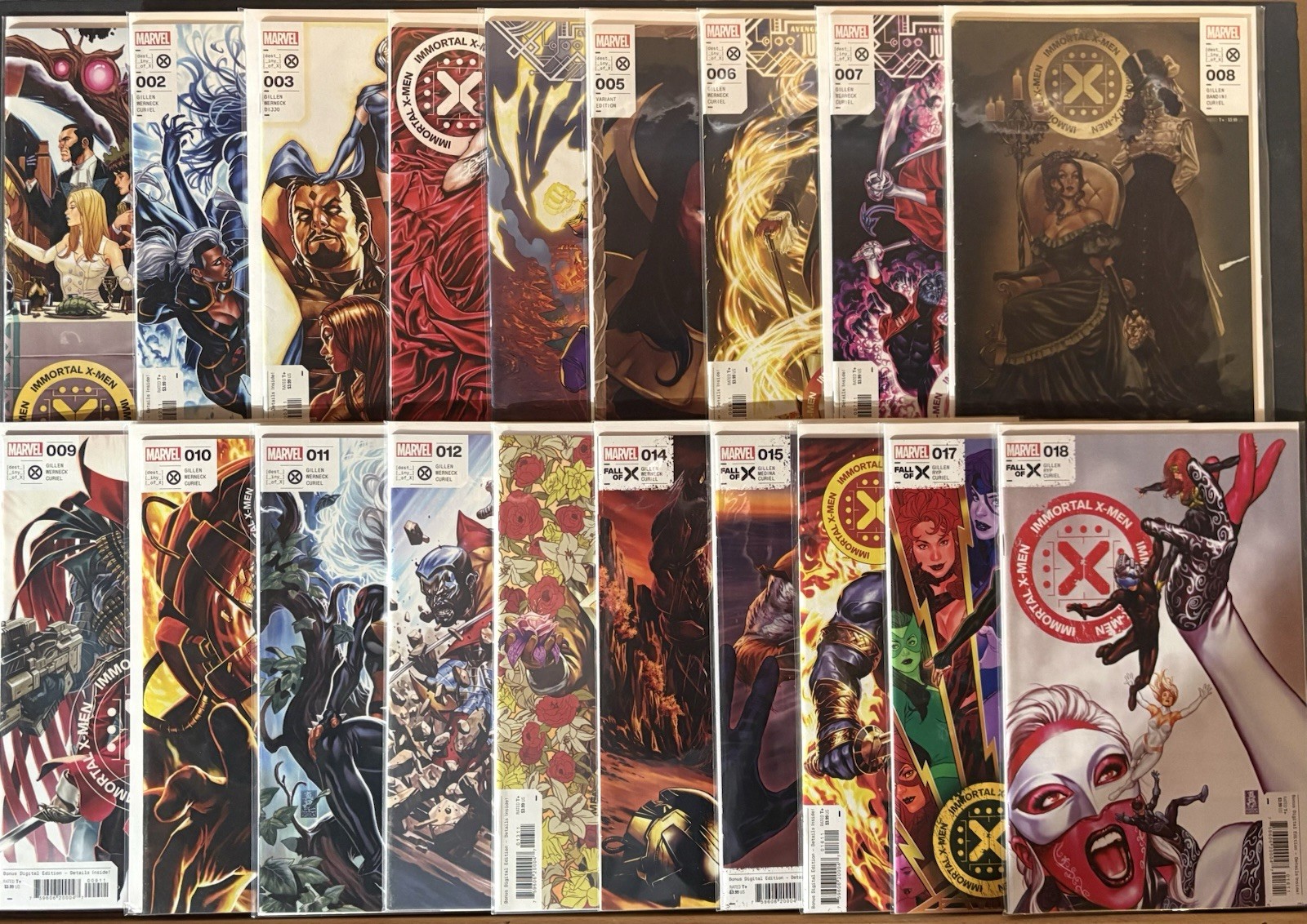 Immortal X-Men #1-18 Complete Run Marvel PLUS #5 Exodus Variant