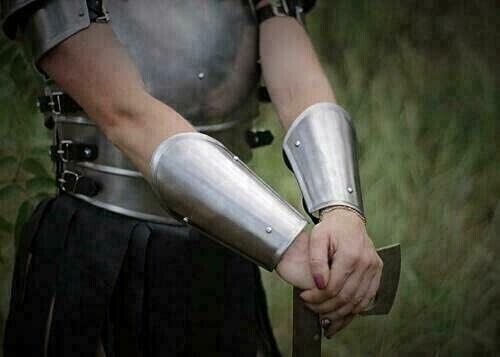 Medieval LARP Steel Armor Arm Guard Bracers