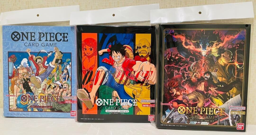 NEW Limited ONE PIECE Card Game 9 Pocket Binder 2022 Ver.1.2.3 Complete Set JP