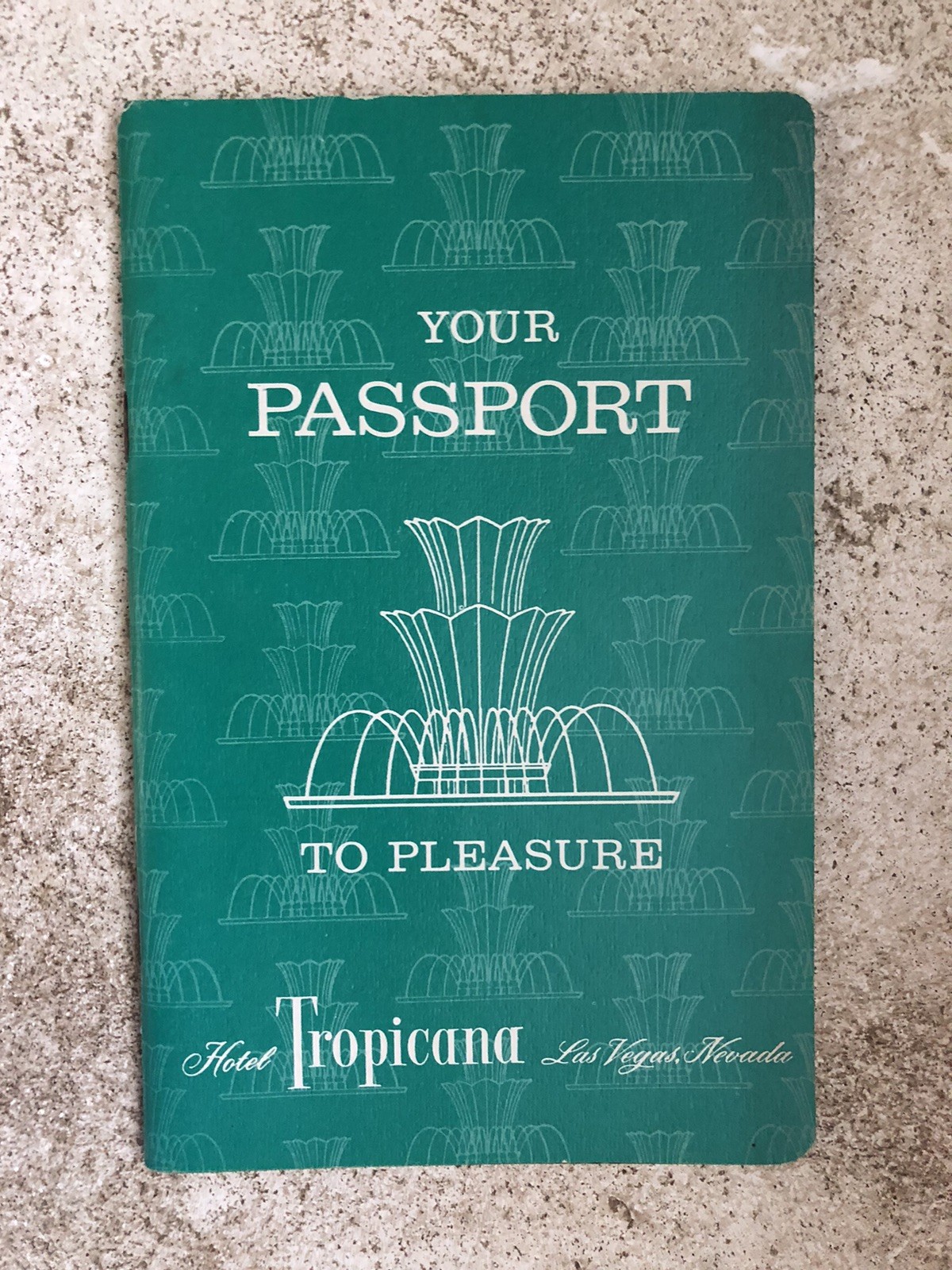 Vintage 1960’s Tropicana Hotel & Casino Las Vegas Passport Brochure Flyer W/ Map