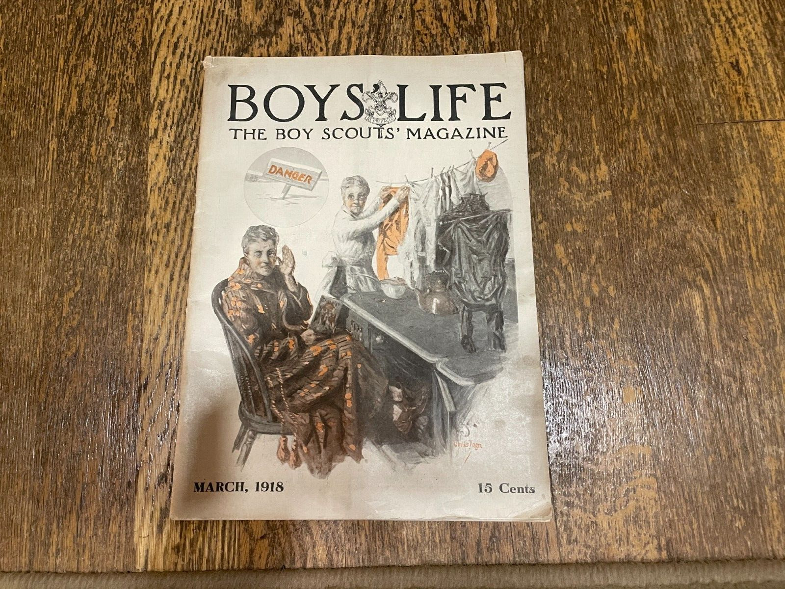 Boys Life The Boy Scouts Magazine March 1918 World War I WWI USA Vintage
