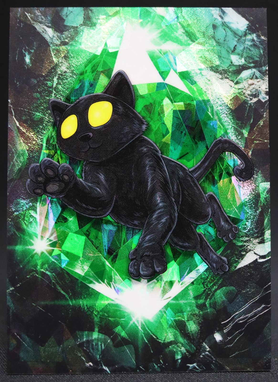 Very Lucky Black Cat Hidden Gem Emerald 2026 Topps Chrome Sapphire VeeFriends
