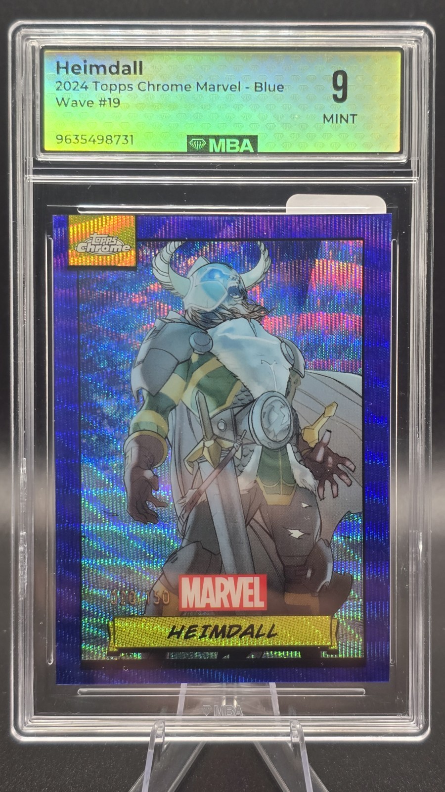 2024 Topps Chrome Marvel Heimdall #19 Blue Wave /150